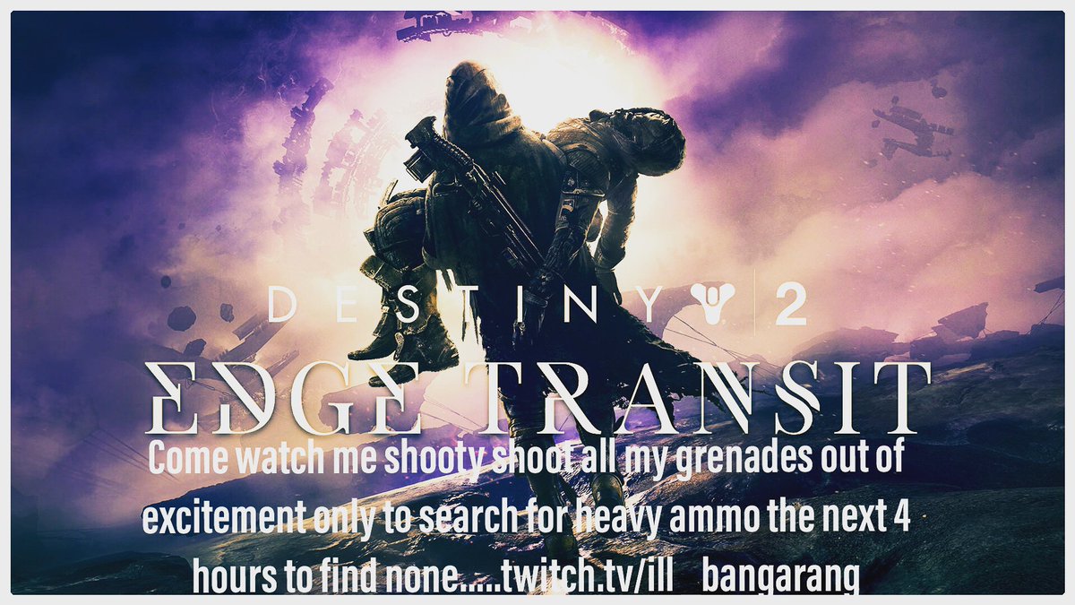 Bangarang_Live's tweet photo. Oh boy....lets give this a shot today. Probably gonna need a beer to get me through the Metas, live in 15 but ultimately dead inside from "well balanced" mechanics. https://t.co/9e67brxIoA @SGH_RTs #Destiny2 #wellbalanced #fillmysoul #beerneeded https://t.co/Ht6eGjcvFF