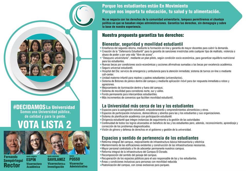 en_uce's tweet photo. #LaCentralEstáConSempértegui por #Bienestar #HospitalDelDía #Quito #Ecuador #EleccionesUce #SegundaVuelta https://t.co/MkOGuy2VSo