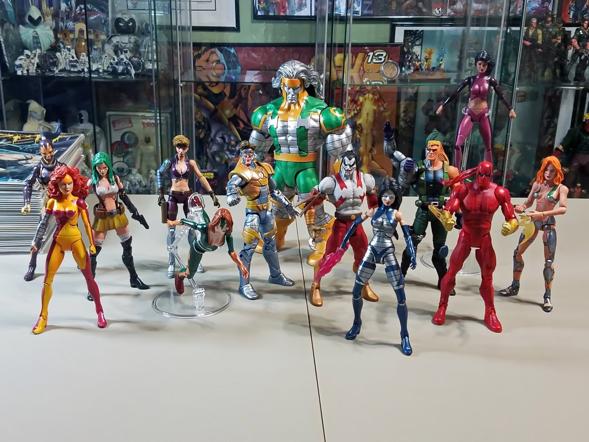 daarkanjel's tweet photo. #CyberForce #StrykeForce #AphroditeIX #Misery #Killjoy @TopCow @Marc_Silvestri @topcowmatt Custom figures by #CalsCustoms #AshCustoms https://t.co/2UluI40PTB