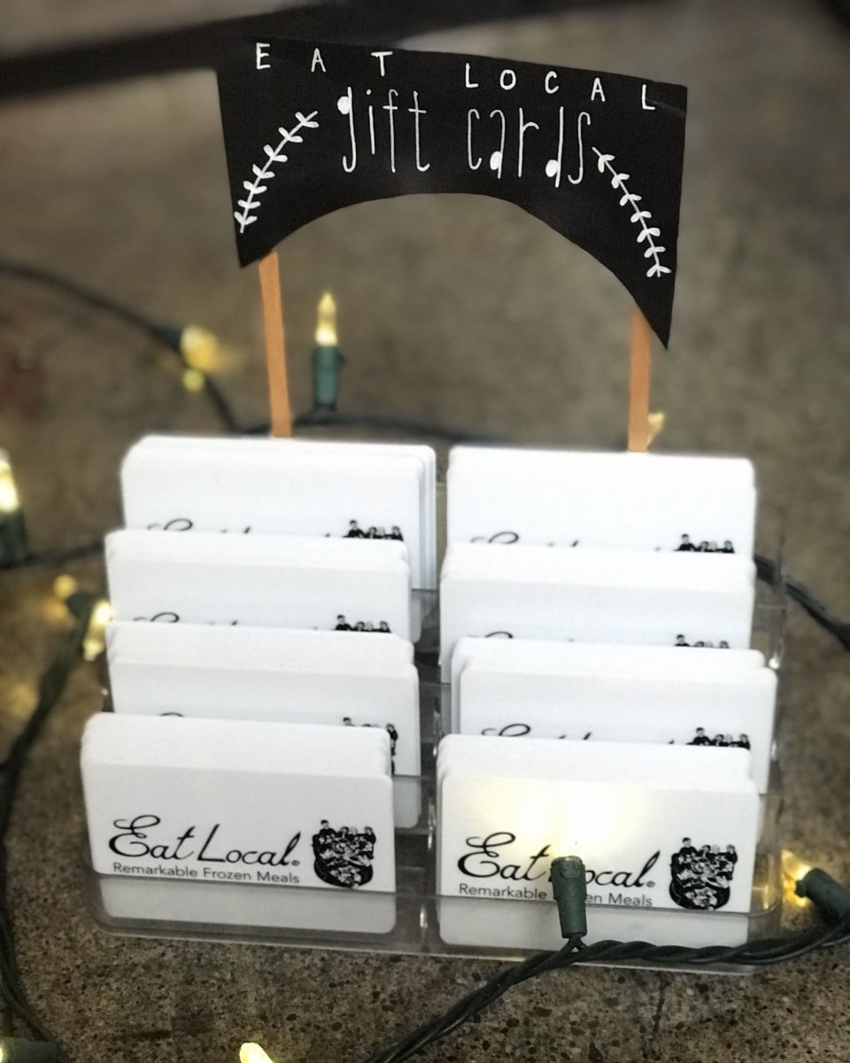 Eat Local gift cards make the perfect holiday gift for your foodie friends and family! 🎁 
Stop by a store or purchase online.
Gift cards are for in-store purchases and gift certificates are for online purchases
