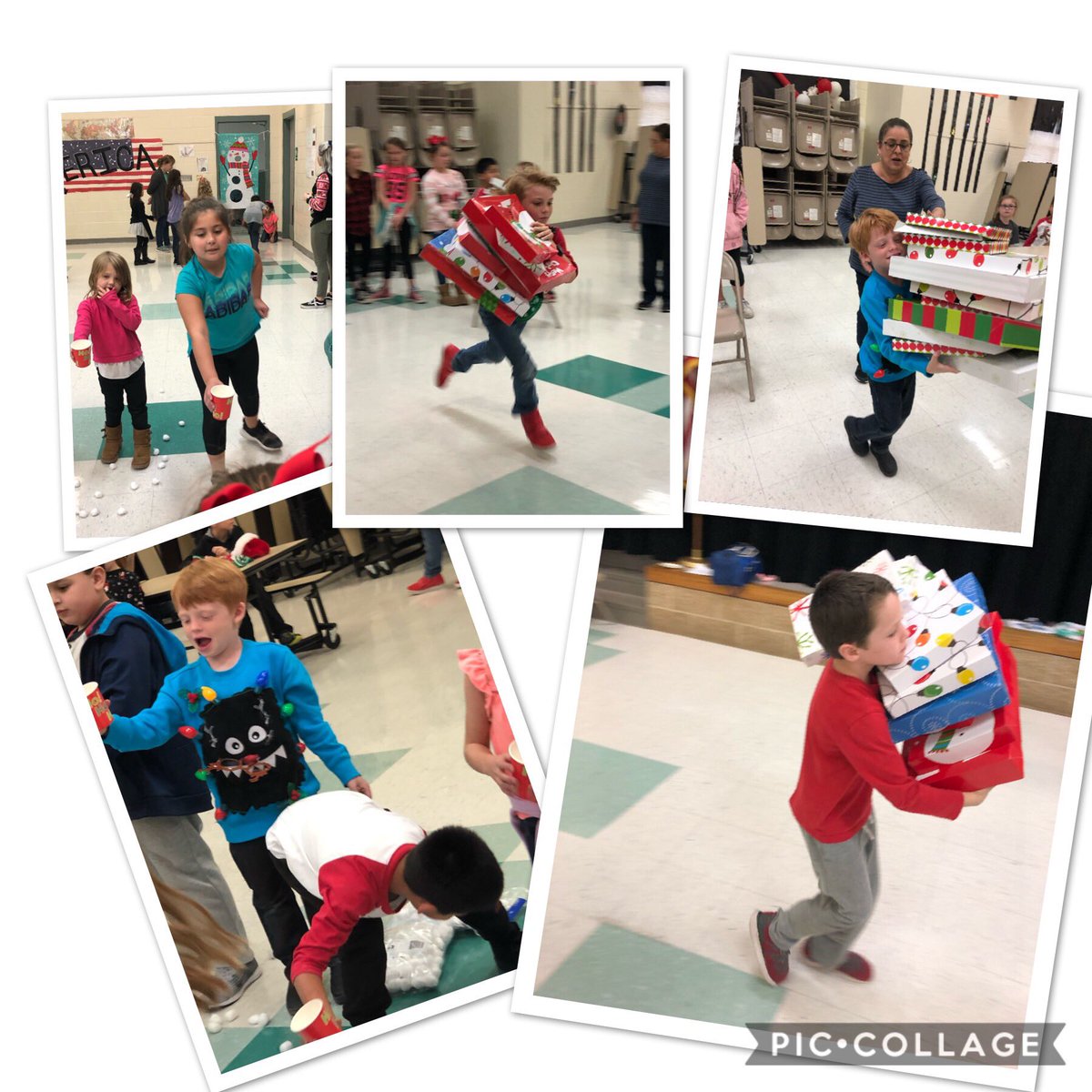 hcebulldogs's tweet photo. VIRIBUS House Meeting/ House Party -Reindeer Games - snowball toss, gift racing relay and snowman ball throw! #hceproud #bulldogtenacity https://t.co/sqcvIBXIb5