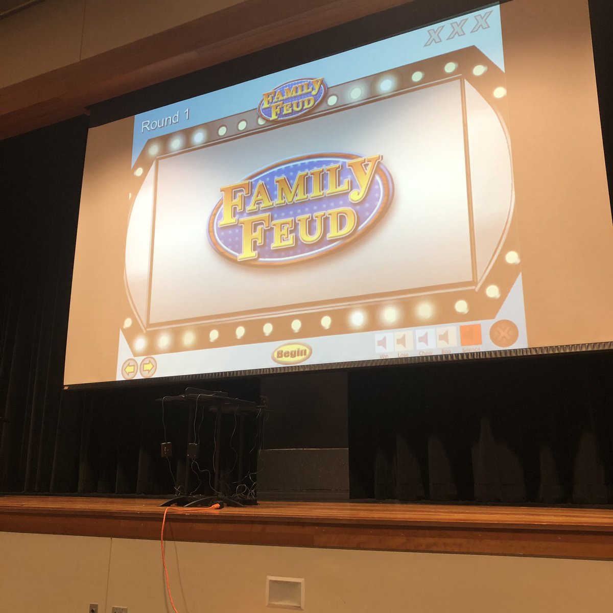 ASmutok's tweet photo. Go Team “Cool Teachers.” This is awesome- Im so lucky!!! #facultyfeud #spartanpride @UxbHSPrincipal https://t.co/Z9PJHHEldF