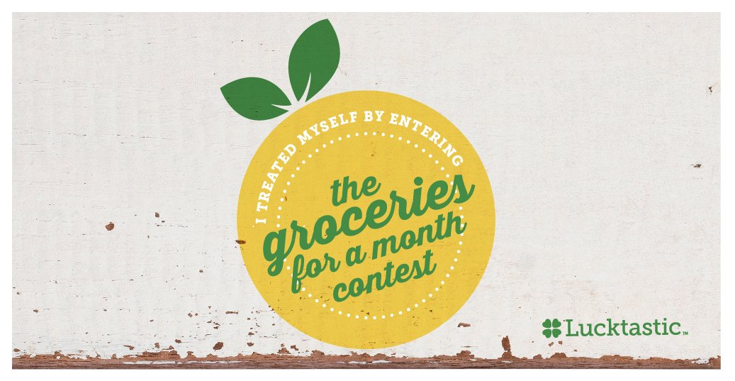 Lucktastic could provide me with a month of free groceries! lucktastic.com/twShareFunnel