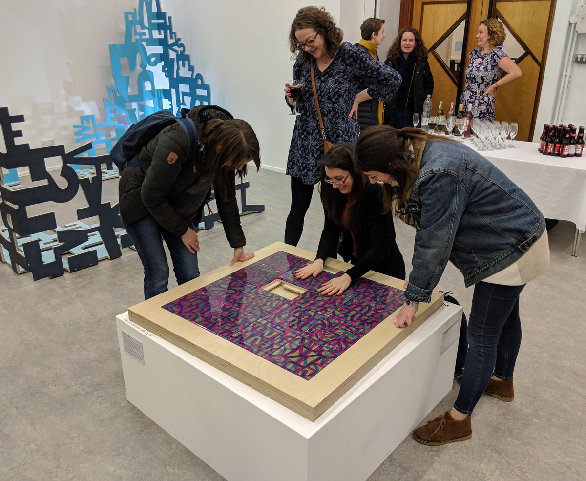 Emmalloydart's tweet image. Photo collection number two from my PV of #beyondthelinear @SalfordMuseum (including pictures of the large scale works produced with the brilliant &amp;amp; locally based fabricators @M3inds  and the lovely team who joined us for the evening from @SalfordNow ).