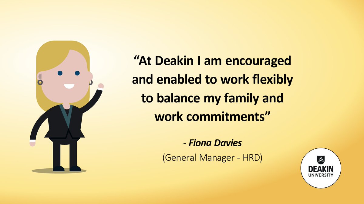 Deakin embraces flexibility across our workforce! 
Discover four inspiring stories from leaders at Deakin, and how they utilise our flexible working arrangements to balance personal, family and work commitments ---> youtu.be/nwYoyQ9xDE0