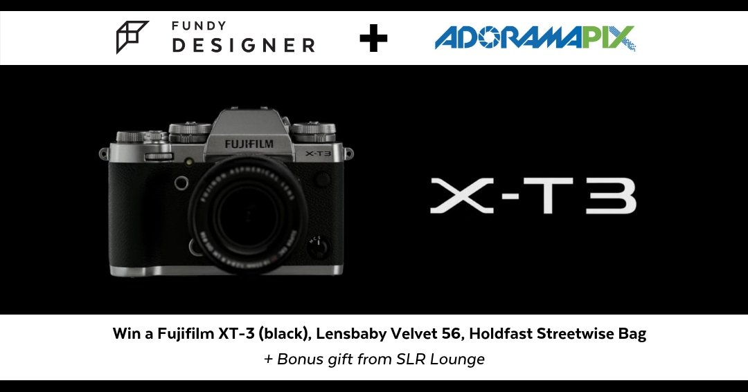 Printique_lab's tweet photo. 📷Camera Giveaway📷
Hey Photographers! We are partnering with @FundySoftware on this amazing #Fujifilm X-T3  #camera giveaway.  But wait there's more! You can also win special gifts from @SeeInANewWay, @HoldFastGear  and @SLRLounge. Enter 👉https://t.co/7d9Zfcnegl https://t.co/sKYZcXbHS2