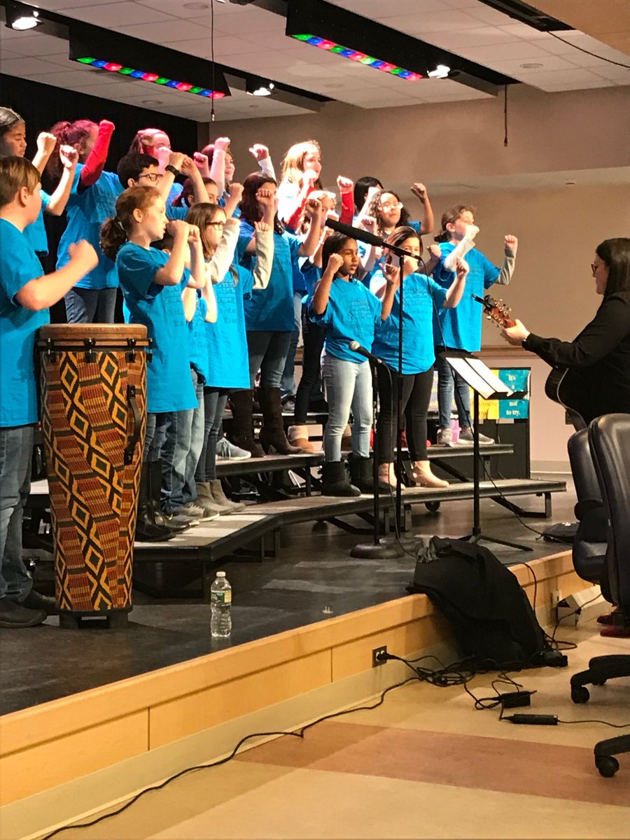 Avery Glee Club performing at tonight’s School Committee meeting!
