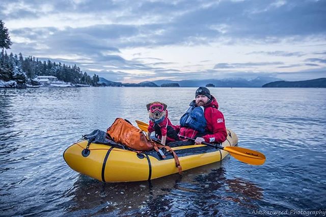 AlpackaRaft's tweet photo. Ahh we just love this #DogsOfPackrafting shot. Thanks so much a_dog_named_kat. "A little winter packrafting? Dang it's cold. Good thing the ocean was not ruff." ๐๐ #ThisIsPackrafting #WInterBoating #WeLoveWinter https://t.co/n90vdyKgj8
