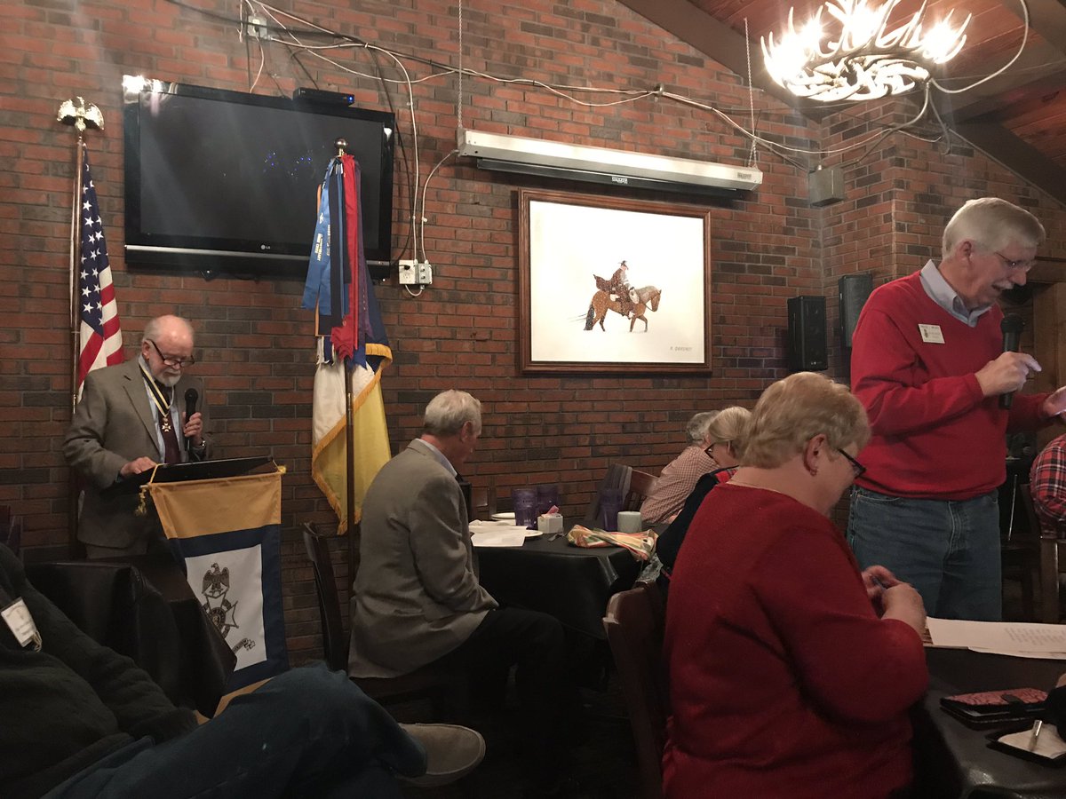 SAR_JohnCollins's tweet photo. @SAR_JohnCollins chapter meeting has begun! #patriots #americanhistory #americanrevolution #SAR https://t.co/8wMWP16tod