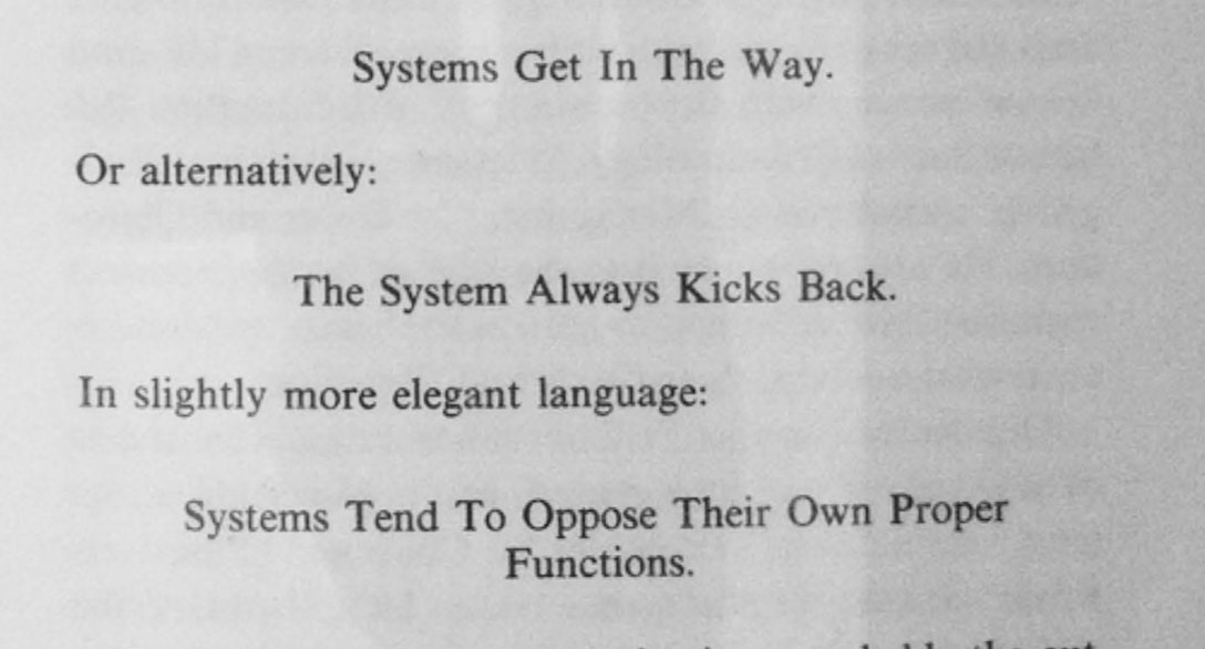 karoljmajewski's tweet image. “A complex system designed from scratch never works and cannot be patched up to make it work. You have to start over, beginning with a working simple system.” — having fun with #Systemantics by John Gall