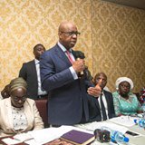 OfficialApcOgun's tweet photo. Prince Dr.Dapo Abiodun, MFR addressing members of Manufacturers Association of Nigeria, Ogun State Chapter at an Investment Forum
organized by the body in Sango Ota.
#DA4Gov2019 #OgunNextLevel  #VOTEAPC https://t.co/lZAKIloY6G