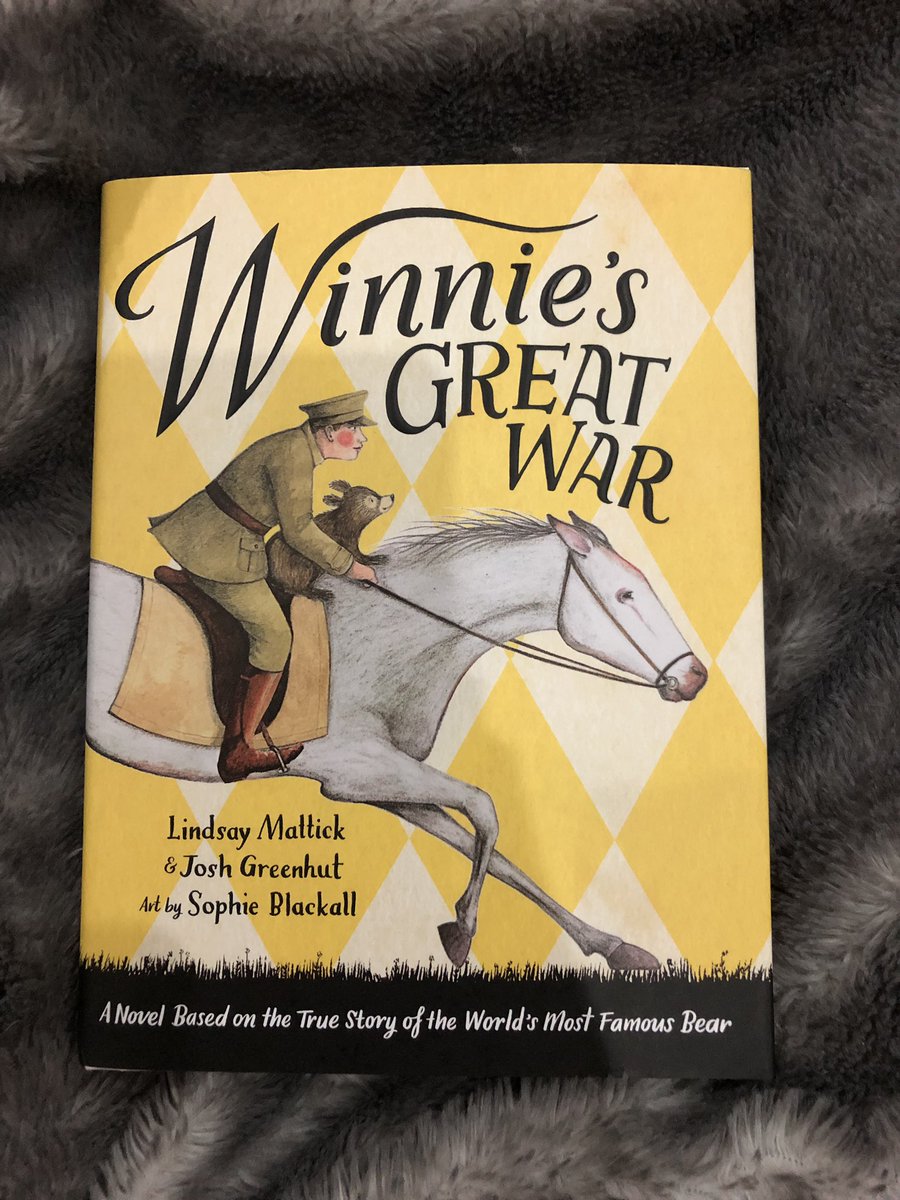 chantelacevedo's tweet photo. This sweet MG novel tells the story of Winnie, the orphaned bear who would go to war and inspire A.A. Milne someday. It’s already made me cry twice. #endofyearreads #readMG https://t.co/xaXXfvSDs5