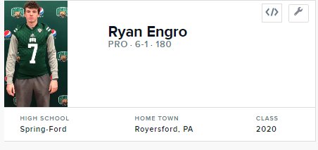 EdOBrienCFB's tweet photo. #Preps150 PA Class of 2020 QB @ryan_engro - Junior Season Highlights are up https://t.co/9zYfK7sep7 @Preps247Sports https://t.co/nEuYMjMike
