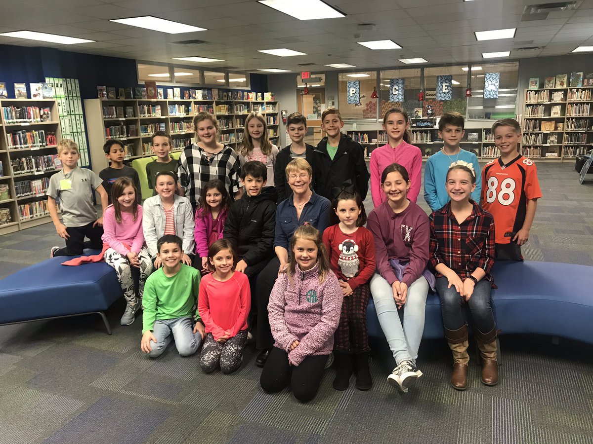 mellyherbs's tweet photo. Great day at PCE with Polly Holyoke, Neptune Project author, presenting K-6, having lunch with 20 of our budding writers, and conducting writer’s workshops for 4-6.  Wow! #librariesinrisd #risd https://t.co/jjDz8MBwRM