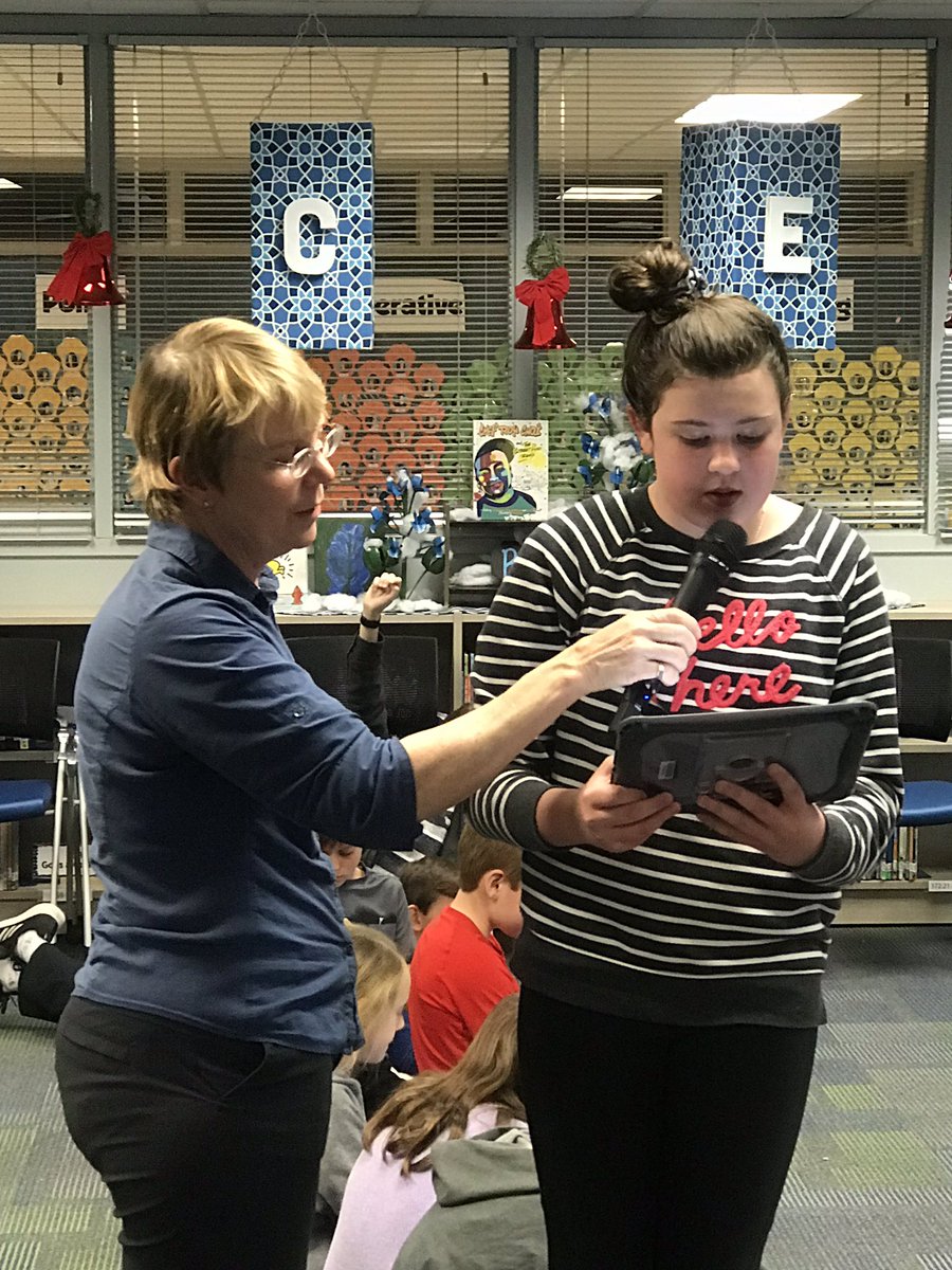 mellyherbs's tweet photo. Great day at PCE with Polly Holyoke, Neptune Project author, presenting K-6, having lunch with 20 of our budding writers, and conducting writer’s workshops for 4-6.  Wow! #librariesinrisd #risd https://t.co/jjDz8MBwRM