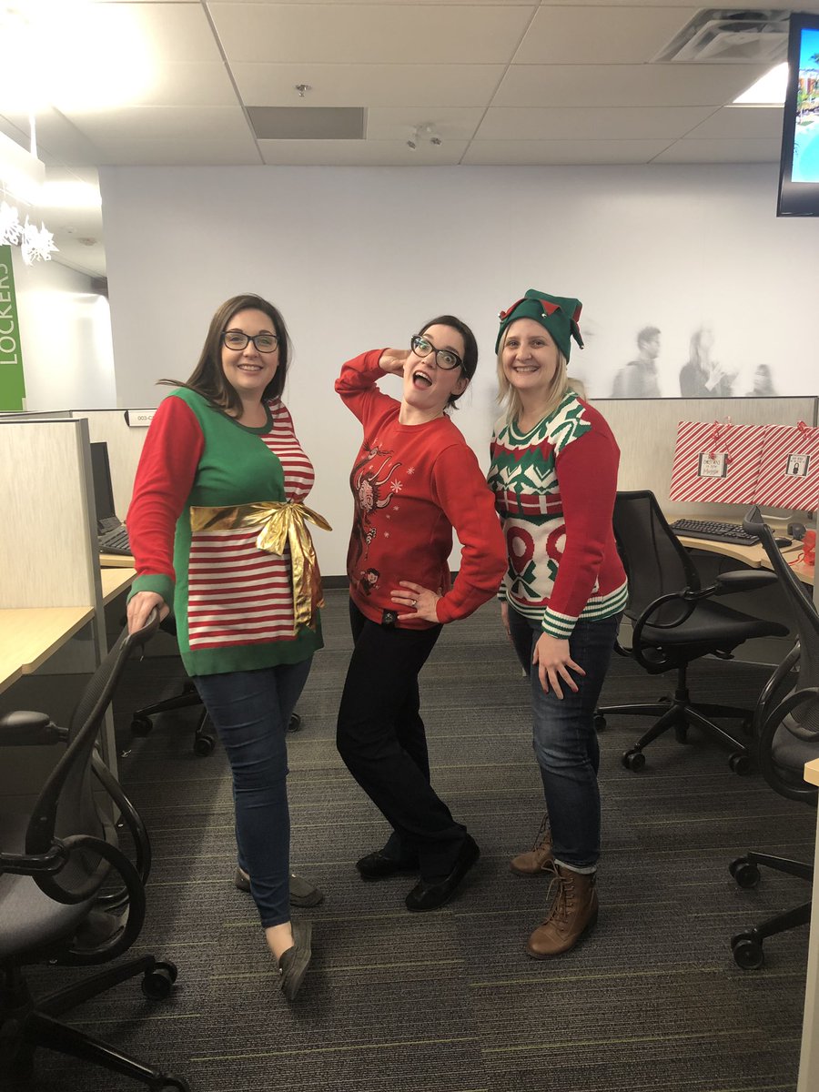 Ugly Festive Sweater Day <a href="/TD_Insurance/">gwantanmo</a> Halifax! #tdinsurance #halifax #uglysweater