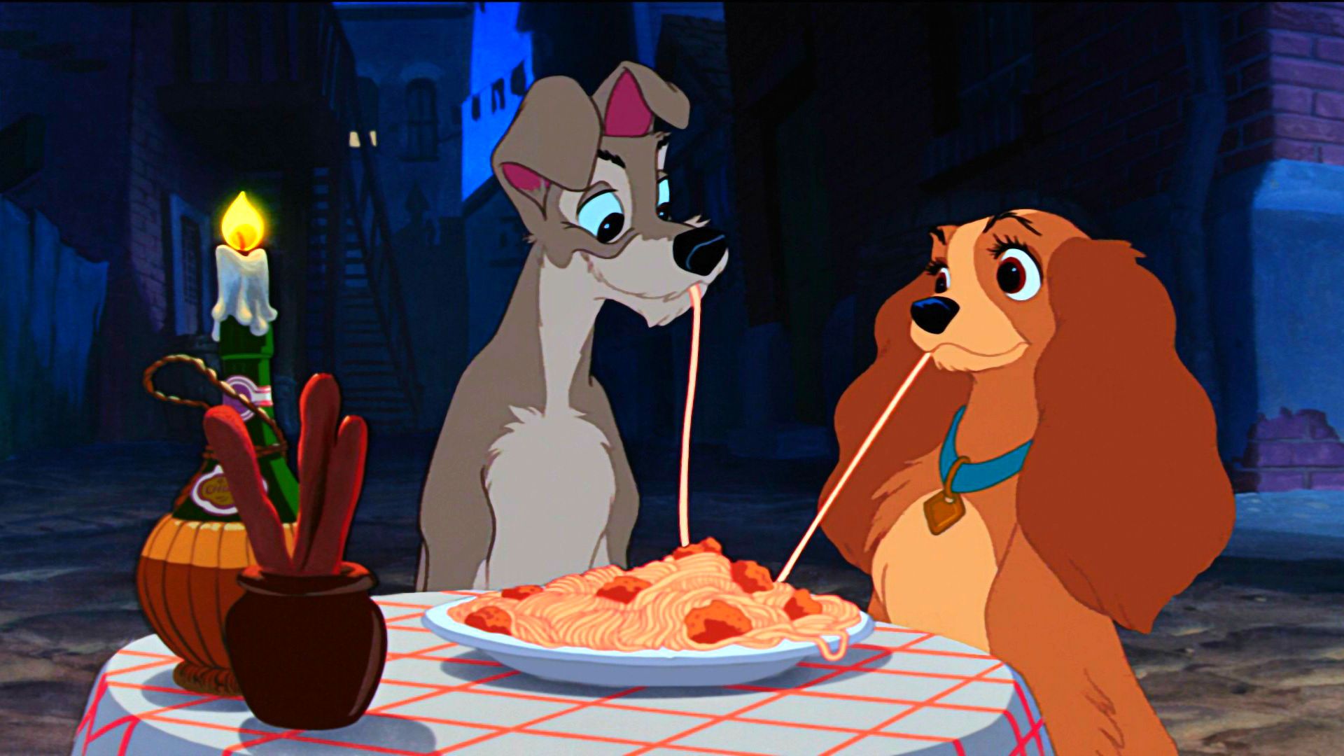 ট ইট র 映画情報 オスカーノユクエ ディズニー実写版 わんわん物語 は本物の犬 たちをキャスティングして撮影される模様 多少のcgiは使用されるものの 有名なスパゲティからのキスシーンも再現される見通し テッサ トンプソン ジャスティン セローら声の