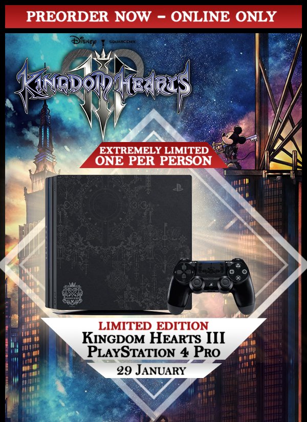 EB Games Australia on Twitter "The Limited Edition Kingdom Hearts 3 PlayStation 4 Pro console