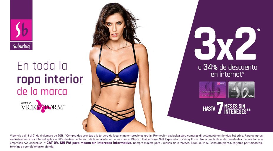 Playtex Suburbia Ropa Interior 3x2 2020 Suburbia Ropa Interior