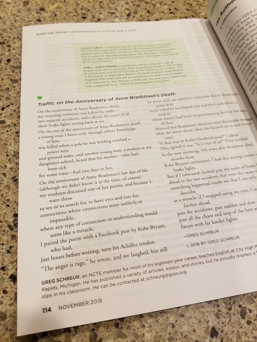 gregsker's tweet photo. Forgot to give a shout out The Lake Michigan Writing Project @GVSU in my bio in English Journal 😲 @ncte @NWPDigital_Is https://t.co/nKHJL1qSEz