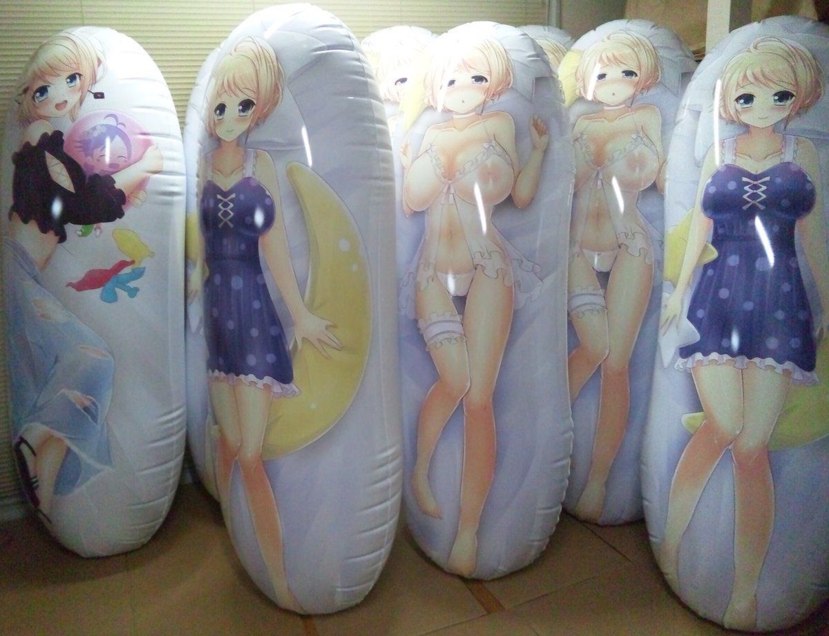 inflatable anime pillow