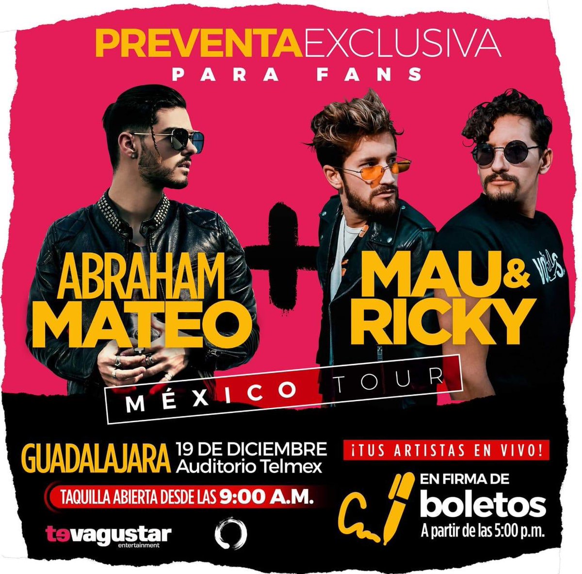 Solo faltan horas para vernos #Guadalajara 🇲🇽🔥 Os espero MAÑANA desde las 5pm en el Auditorio Telmex 🙏🏼
