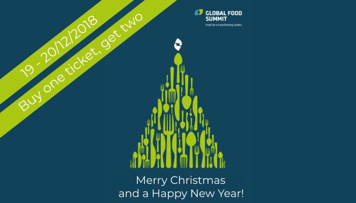 GlobalFoodSumm1's tweet image. Our Global Food Summit Christmas Special: 

🎄🎄🎁🎁

TWO FOR THE PRICE OF ONE

🎄🎄🎁🎁

Tickets for the Global Food Summit 2019, at the 20th. &amp;amp; 21st. 3. 2019 in the Munich Residence.

This offer is only valid on 19 &amp;amp; 20 December 2018.

Book here: 
👉 globalfoodsummit.com/tickets.php?la…