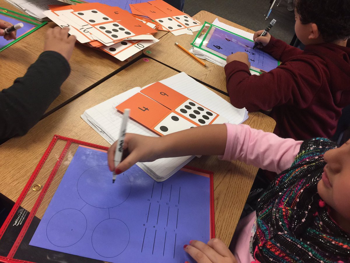 CDinorahHC's tweet photo. Day 11.- It is wonderful seeing my 1st graders working independently on math stations! practice, practice practice! #selflearners #12DaysTwitter #ourFriscostory #bridgetoten #facts #numberbonds #technologyintegration #placevalue https://t.co/O4jRMubnbS