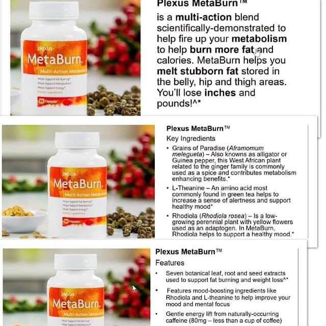 Duckgurl4447's tweet image. METABURN!! The newest product from #PlexusWorldwide. Contact me today if you are interested in being one of the first people to try this new product! #PlexusPower #HealthyLiving #newproduct #Plexus ift.tt/2UVv9Gs