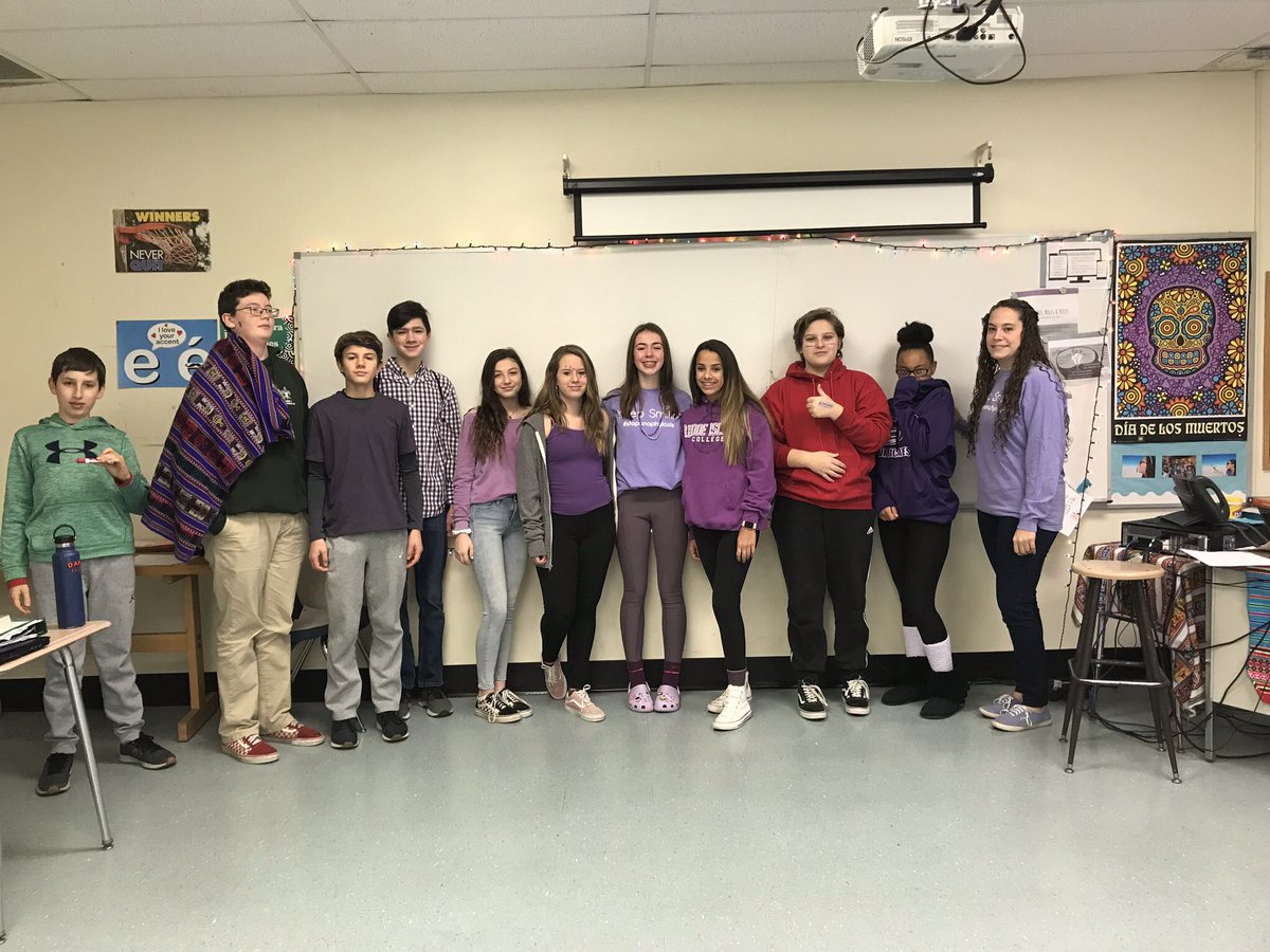 CCMS went purple today in support of the <a href="/KeepSmilin4AB/">KeepSmilin4Abbie.org</a> foundation and to raise awareness of severe allergies. Thanks to everyone who wore purple! <a href="/CurtisCornerMS/">Curtis Corner MS</a> #stopanaphylaxis