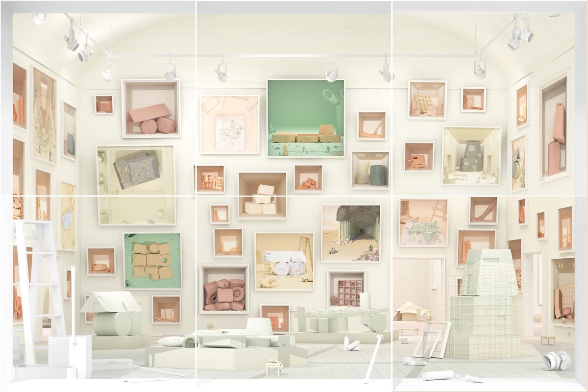 ybca's tweet photo. For Bay Area Now 8, they've drawn a cabinet of curiosities for a post-capitalist future time, preserving the vestiges of today’s world as inspiration for an architecture that utilizes material waste. #BAN8 https://t.co/kc1wCmkpTt