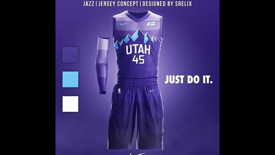 utah jazz gradient jersey