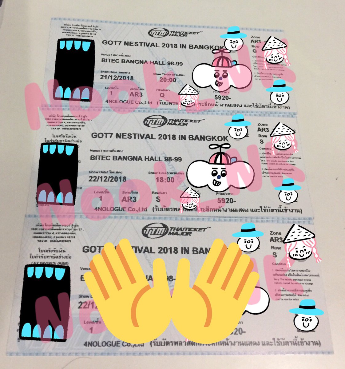 Nook_Nk_'s tweet photo. เพื่อนฝาก ขายบัตร 5900 
ลดจาก 4800 เหลือ 4500🔥
+ สิทธิ์ SOUND CHECK
🌀บัตรวันศุกร์ 21/12
โซน AR3 แถวQ ▶️ 1 ใบ

💜บัตรวันเสาร์ 22/12 
โซน AR3 แถว S ▶️ 1 ใบ
🌿นัดรับจ่ายสด สนใจDM ค่ะ🌿

❌ไม่รับผ่อนนะคะ❌

#NESTIVAL2018
#NESTIVAL2018 AR3
#NESTIVAL2018INBANGKOK
#NESTIVAL2018 ขาย หา https://t.co/9LevmSNcrj
