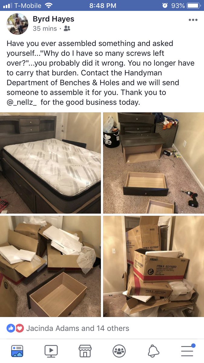 urQuel_5dawg's tweet photo. This man @ScareQrow is on fire!!! #NoSTD ๐ holla at him for your home furniture needs! https://t.co/tSDuk2ucLU