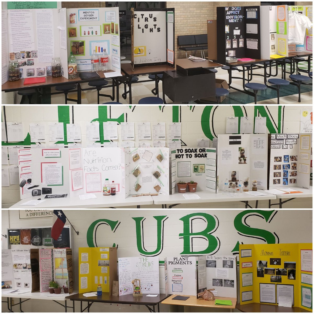 Tazmaniacs86's tweet photo. #TeamCMS really came through with great ideas and projects for today's Science Fair. Thanks to Coach Williams, Mr. DeBorde and @MicheleSparkma1 for sponsoring. #WhyILoveCMS https://t.co/BREoklesK9