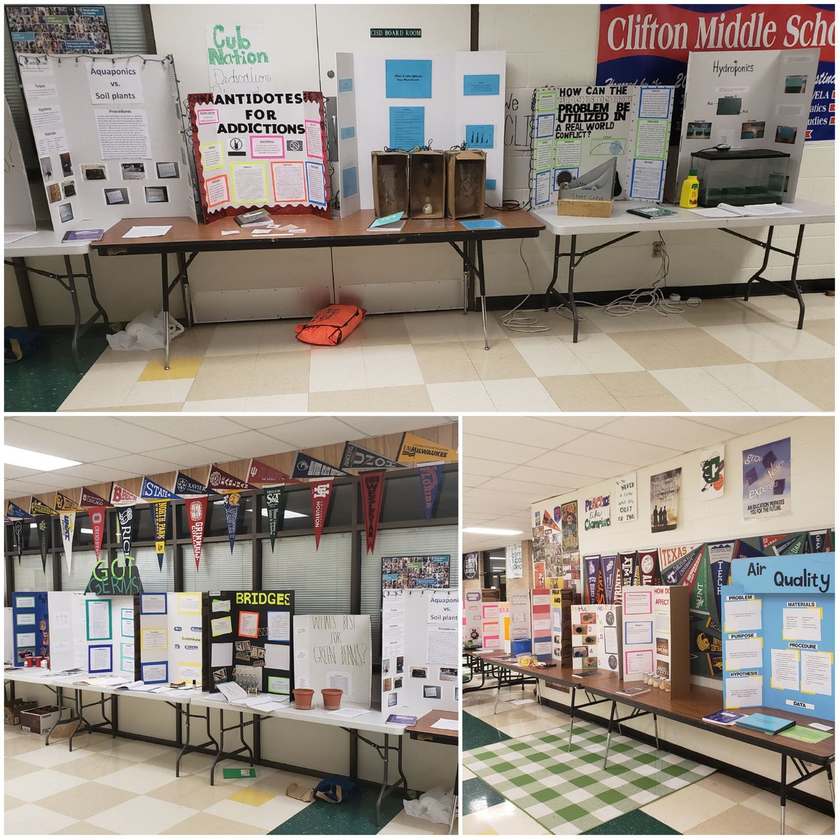 Tazmaniacs86's tweet photo. #TeamCMS really came through with great ideas and projects for today's Science Fair. Thanks to Coach Williams, Mr. DeBorde and @MicheleSparkma1 for sponsoring. #WhyILoveCMS https://t.co/nyEcXcYAYI