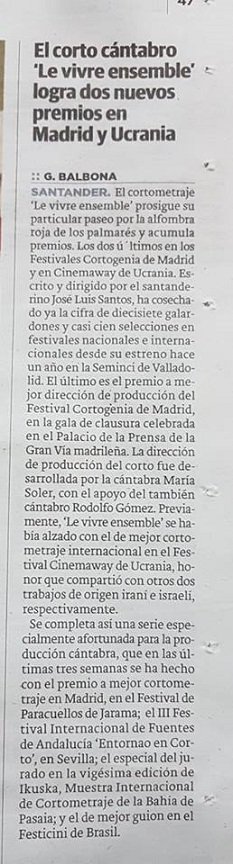 VivreEnsemble_'s tweet photo. Muchas gracias a @dmontanes por informar sobre los últimos premios obtenidos por #VivreEnsemble. https://t.co/uZYM2WbtUW https://t.co/KmE2H1sit8