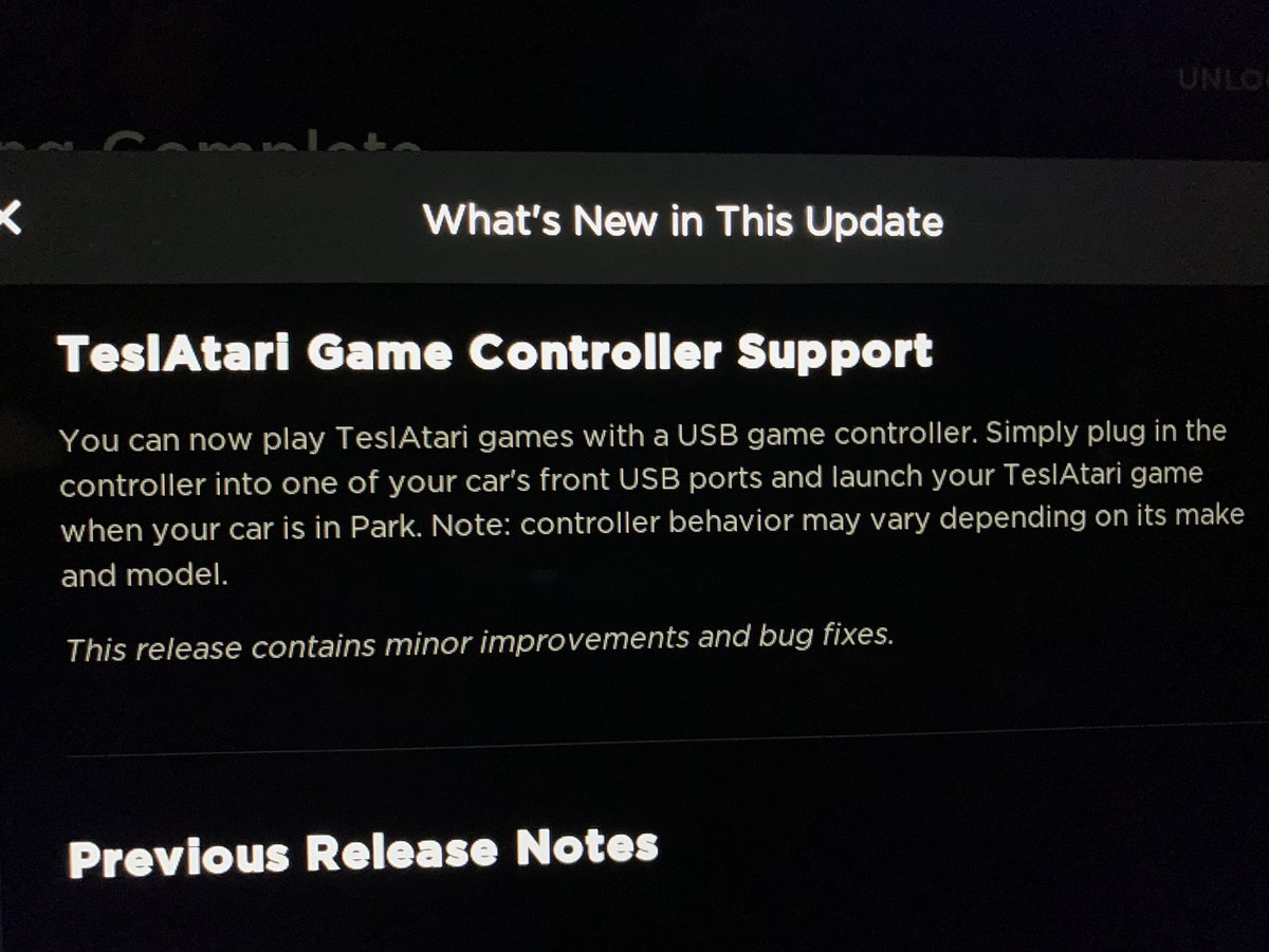 Just got 48.12.1
Keep Climate On. Romance Mode. Pole Position. Emissions Testing. USB Game Controller support!
God I love this company.