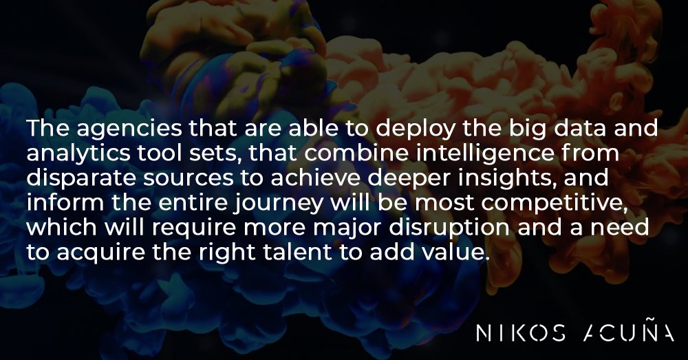 nikosacuna's tweet photo. Agency roles will become more hybrid in nature, moving beyond media traders and planners, to data-driven strategists and attribution modellers. https://t.co/7ajJ8fnWLC https://t.co/R9FtjBn5vo