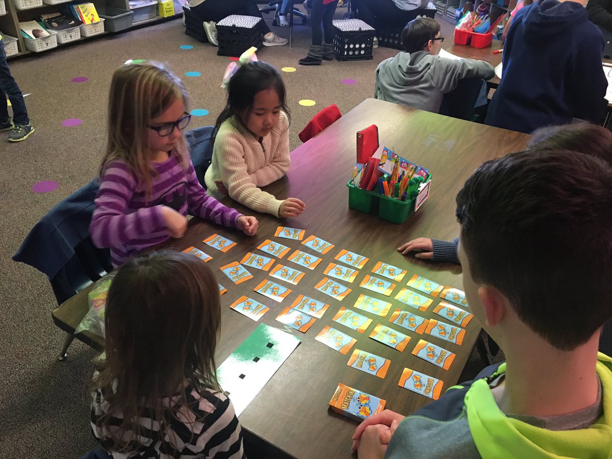 JamiKupper's tweet photo. Thank you to @CrystalHoadley and her WLMS students for coming into our classroom and playing games with us! #wlcardpride https://t.co/QhKgcUrCjC