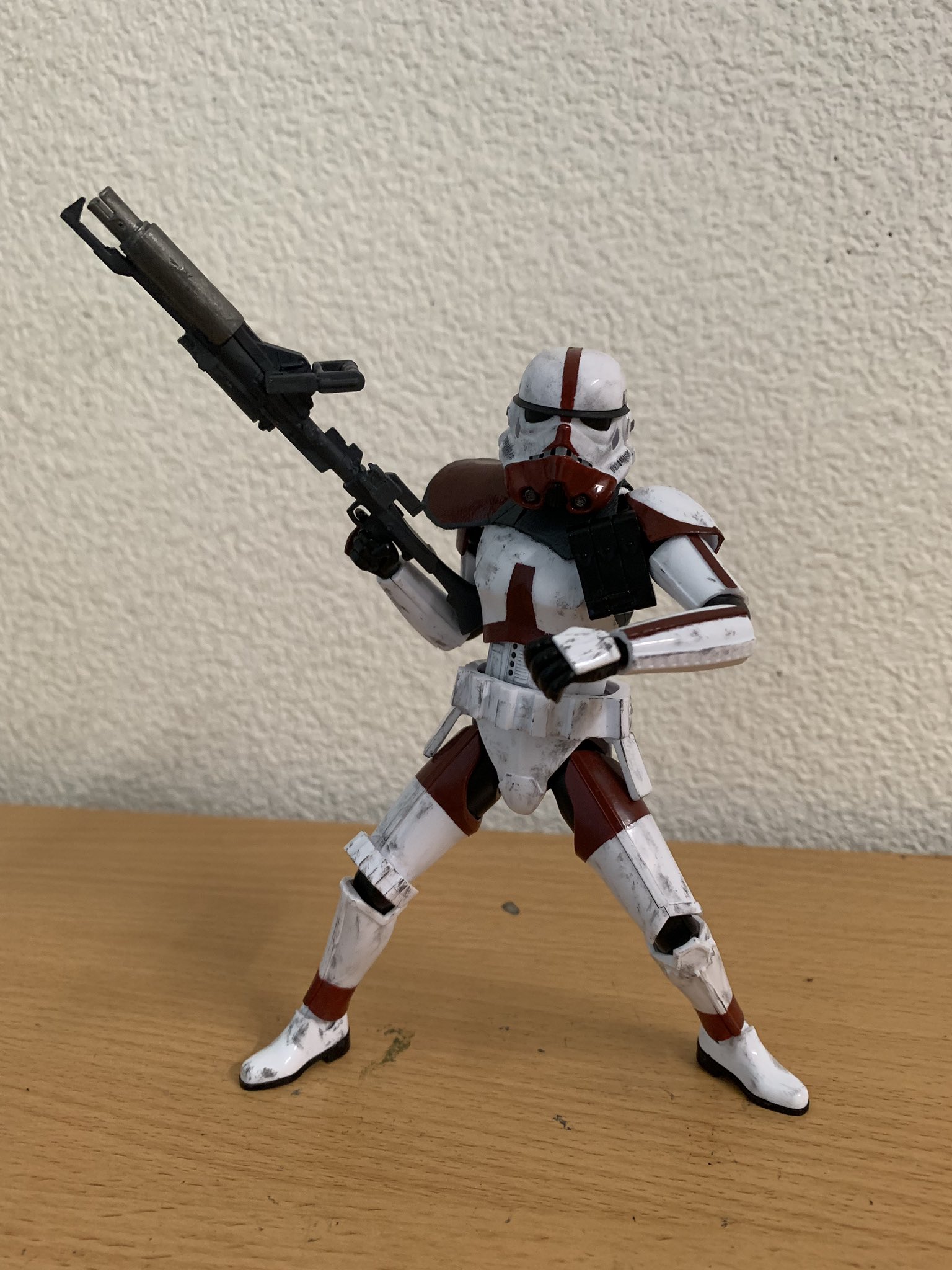 けーた W No Twitter 俺トルーパー フォースアンリーシュドに登場するインシネレータートルーパー 火炎放射器はクローンウォーズを参考にしました