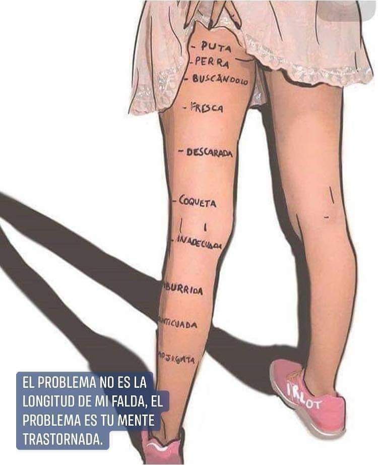 mariagt85's tweet photo. Tu dignidad se mide por la largura de tu falda. #feminismo https://t.co/q0Ib8jK8nD