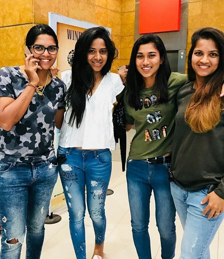 Recent click of Veda Krishnamurthy, Kavita Patil, Nuzhat Parween & Mona Meshram 👍
#VedaKrishnamurthy #KavitaPatil #NuzhatParween #MonaMeshram
@vedakmurthy08 @NuzhatParween1 @BCCIWomen