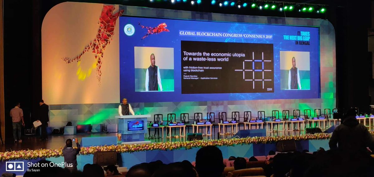 riddhibhadoria's tweet image. #GBCKolkata
Already started wid our scnd speaker Mr. Rajesh Nambiar, general manager,IBM, Singapore, delivering abt d topic 'Towards the economic utopia of waste-less world'

#waitisover
#learningcontinous
#Day2
#blockchaintechnology 
#knowledgeday
#biswabanglaconvention