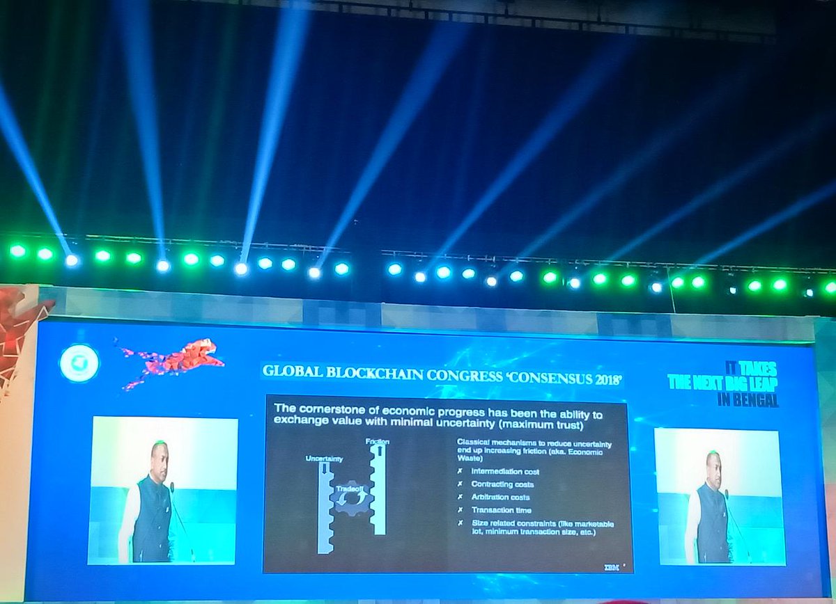 btc_wires's tweet photo. "What does blockchain do to economy, it's business potential, with us at the cusp of something huge, is something we should be focusing on" by Mr. Rajesh Nambiar at #GBCkolkata.
#GBC2018 #blockchaintechnology #BlockChainNews #blockchainevent https://t.co/nmOs6S8NZC