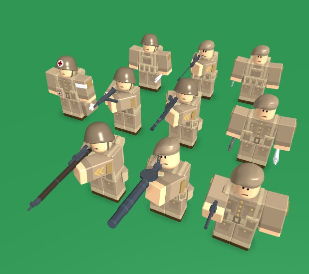 Brokenbonerblx On Twitter British Wwii Soldiers That Are Coming With The World Map Update On December 23rd Just One Set Out Of Many More Roblox Robloxdev Https T Co Qrik8rctzv - best ww2 soldier helmets roblox