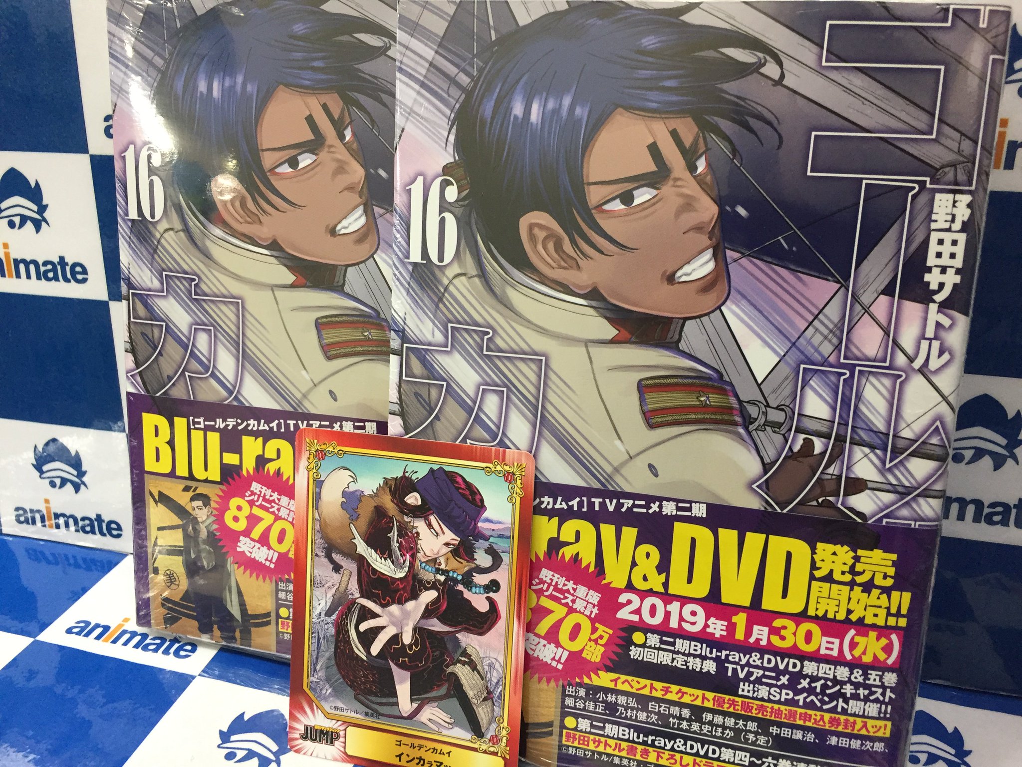 ゴールデンカムイ　【16巻セット】　レンタル版DVD アニメ ゴールデンカムイ （第4シーズン） | 宅配DVDレンタルのTSUTAYA