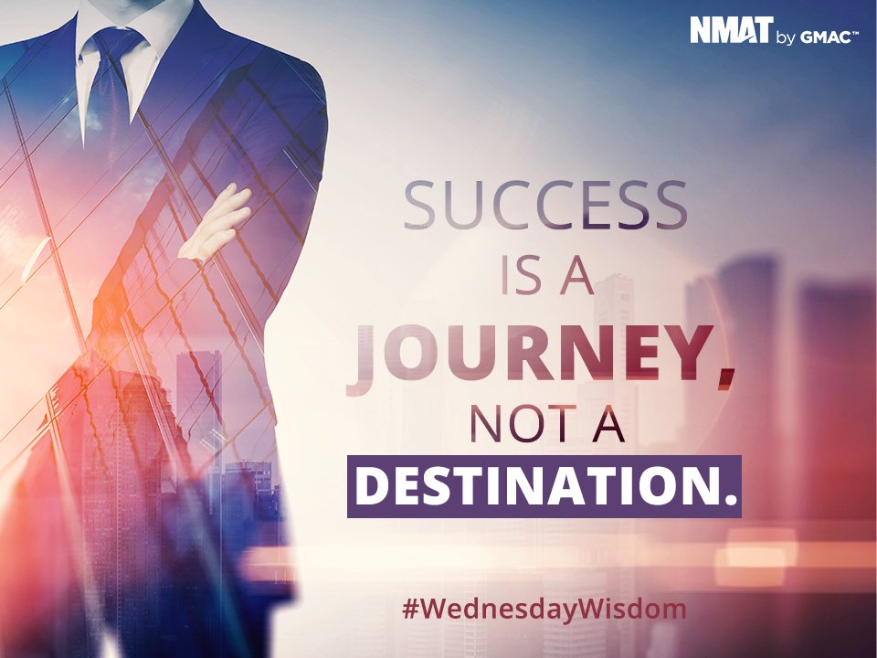 OfficialNMAT's tweet photo. Make sure your destination is worthwhile the journey. Tell us about your #WednesdayWisdom https://t.co/3Gt2gd1ZRQ