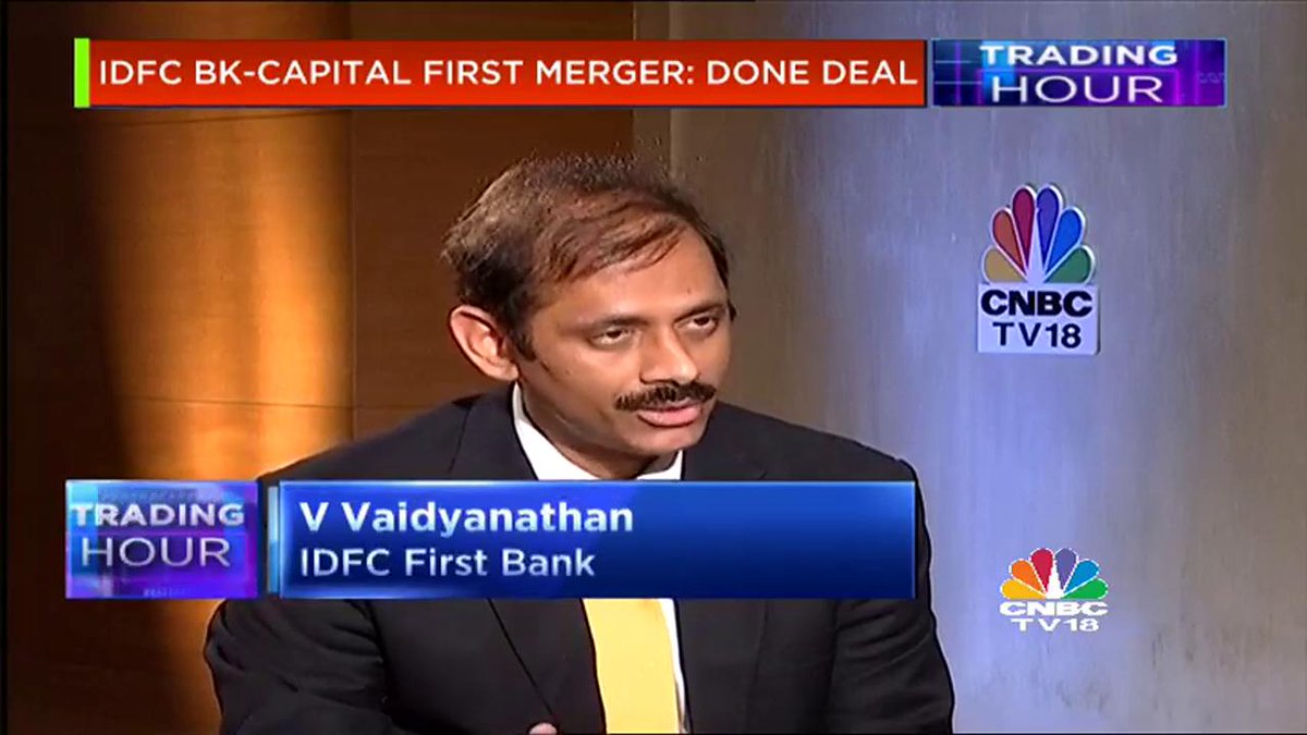 Cnbctv18exclusive V Vaidyanathan Md Ceo Idfc First Bank Says