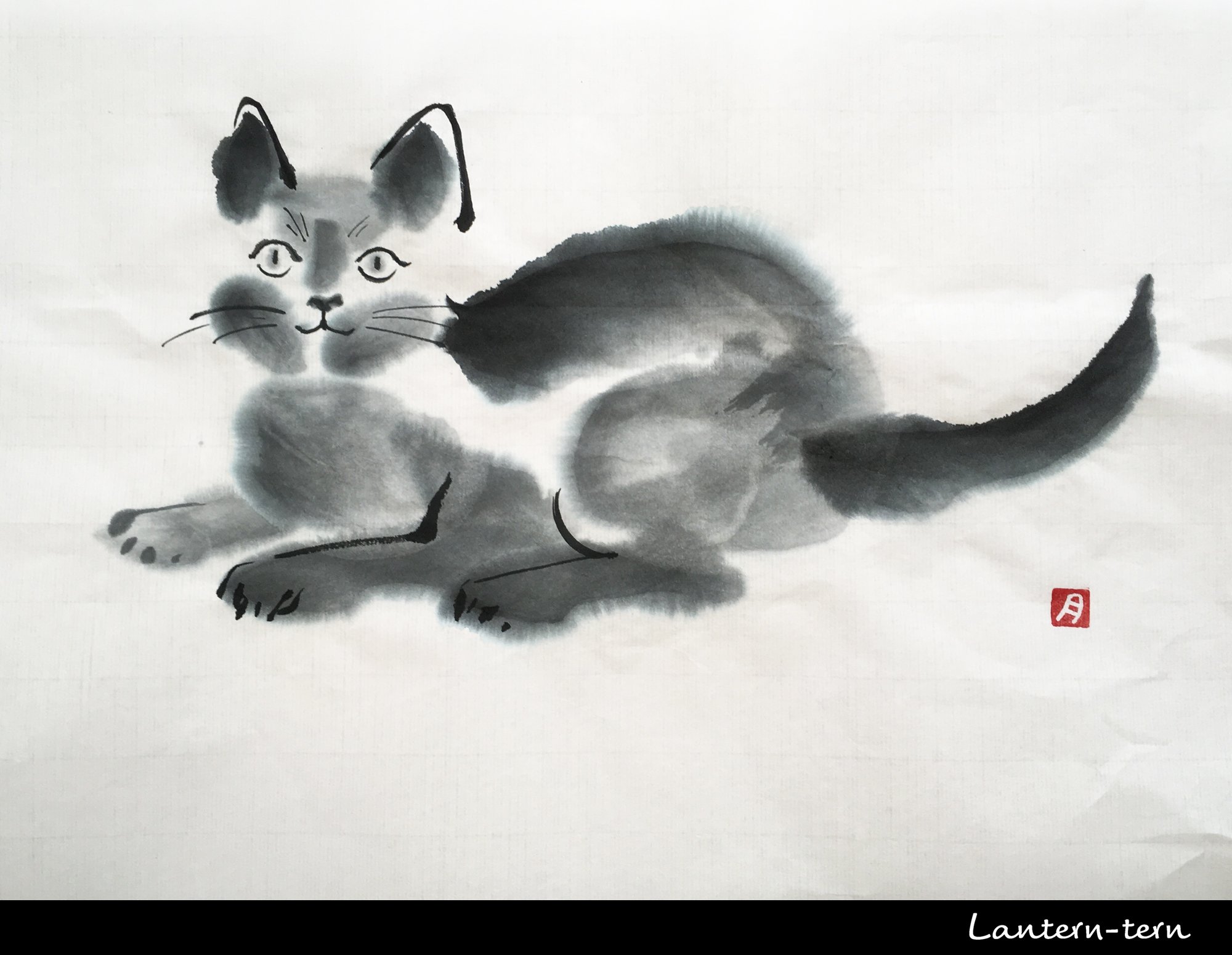 月田エミ 墨ねこ 墨いぬ 墨画の犬猫 シリーズ うちの黒猫ヨルがモデルです 水墨画 墨絵 猫 イラスト 犬イラスト 動物イラスト 絵本 Inkpainting Indiaink Sumie Catpainting Dogpainting Illustration T Co Bjfe4s3jau